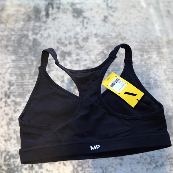 COPY - Women's Power Mesh Sports Bra - Black - Picture 3 of 4